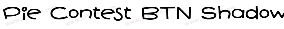 Pie Contest BTN Shadow字体转换